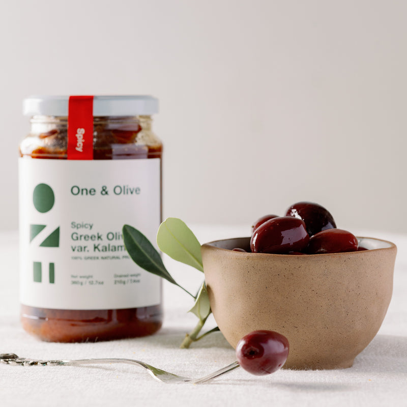 One & Olive Spicy Kalamata Olives 360g